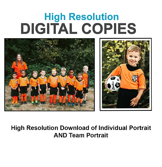 Hi-Res Digital Copies - Individual Portrait & Team Portrait