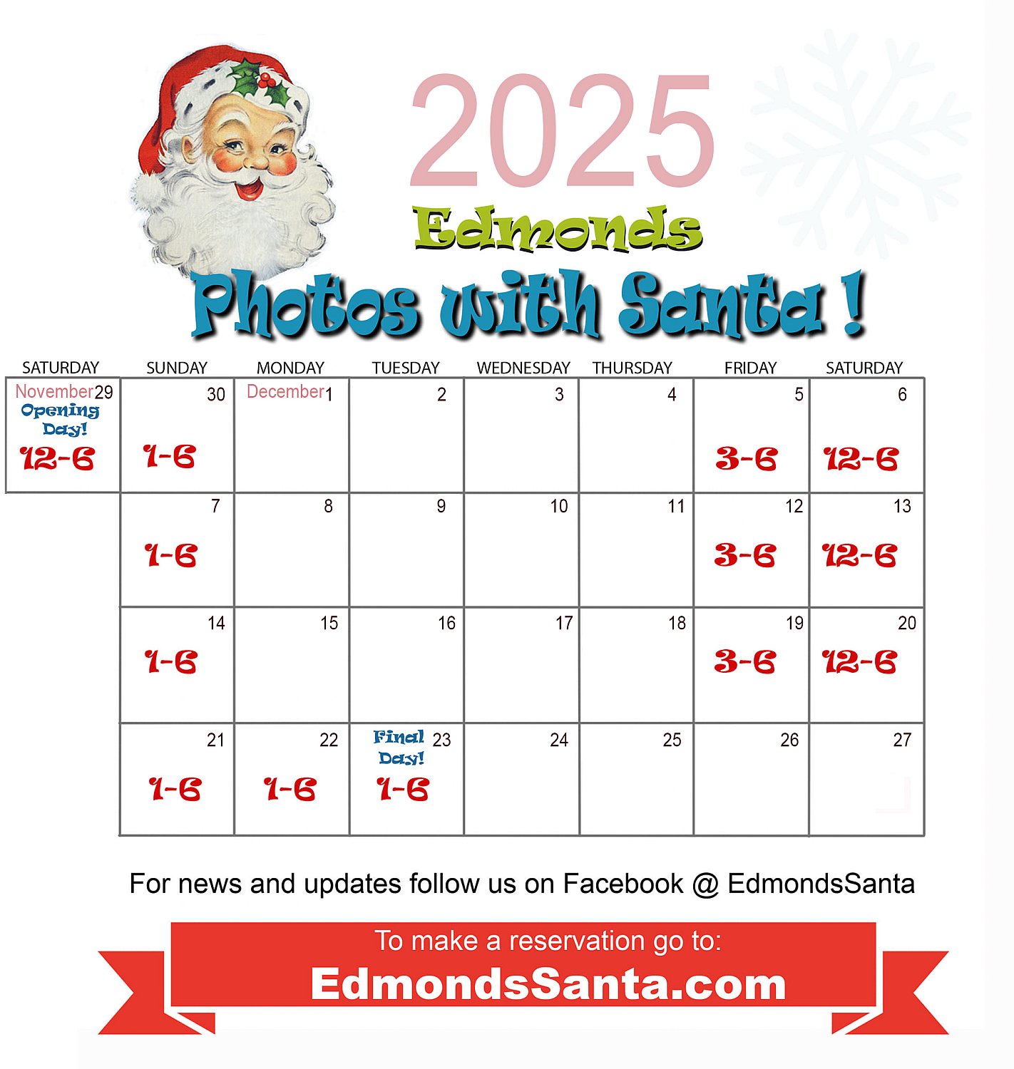 Santa Reservation - Stand-by | santa_calendar_25.jpg